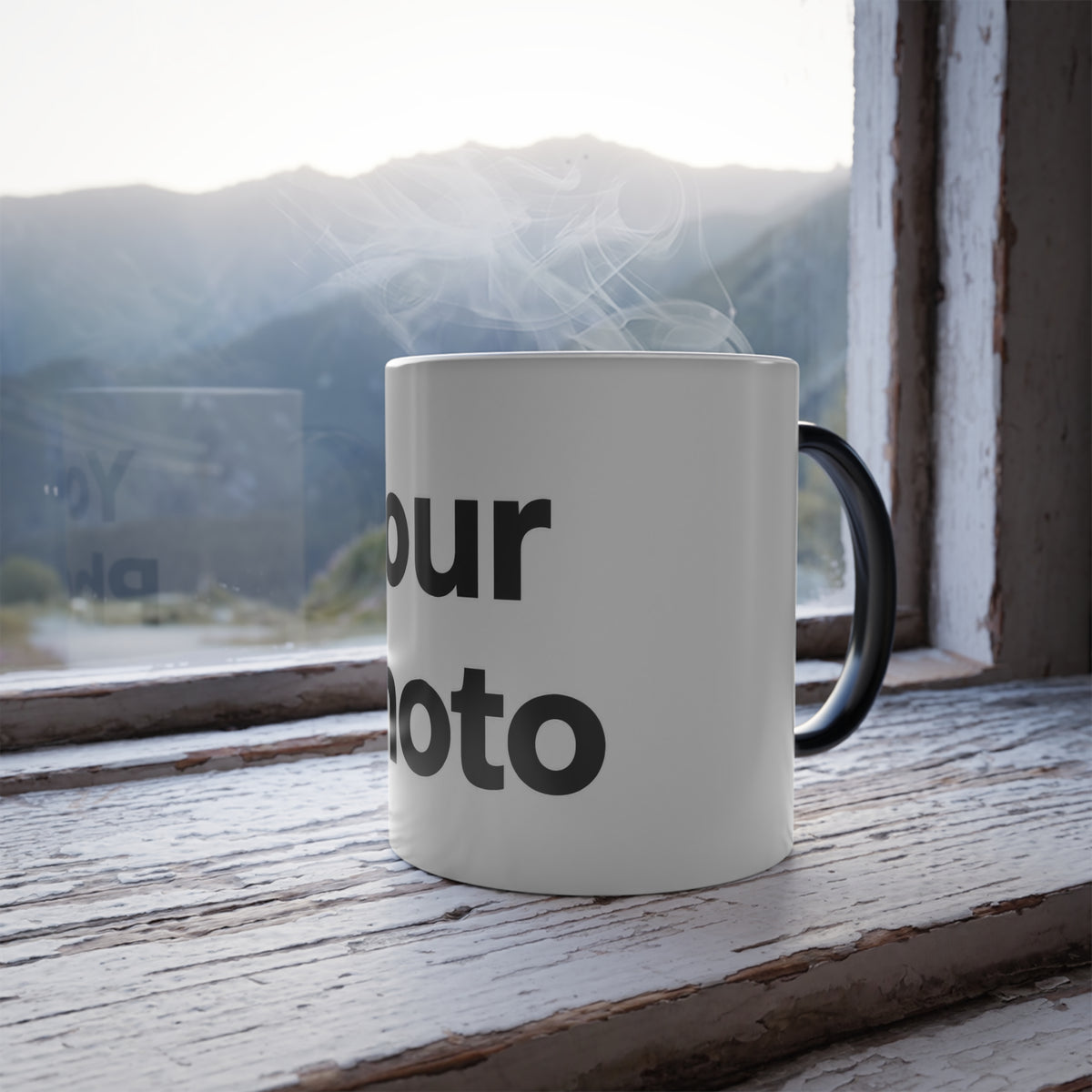 Color-Changing Photo Mug – 11oz Personalized Magic Heat Reveal