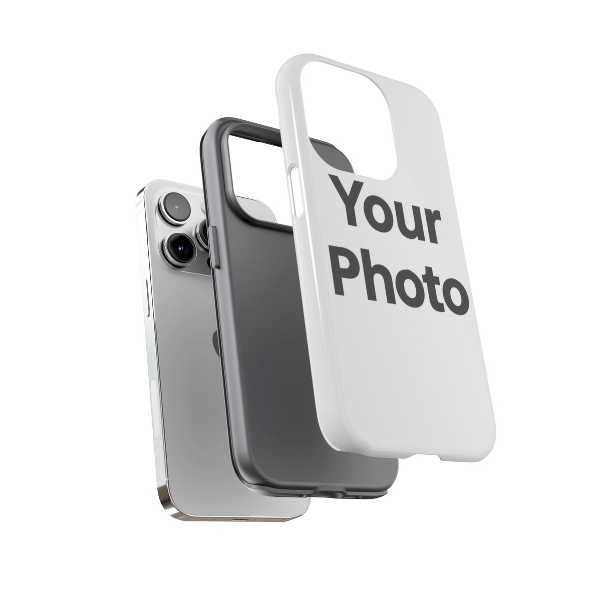 Husă de telefon rezistentă, cu fotografie personalizată — iPhone protector personalizat